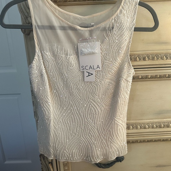 NWT Scala sequined cocktail tank - Picture 1 of 10